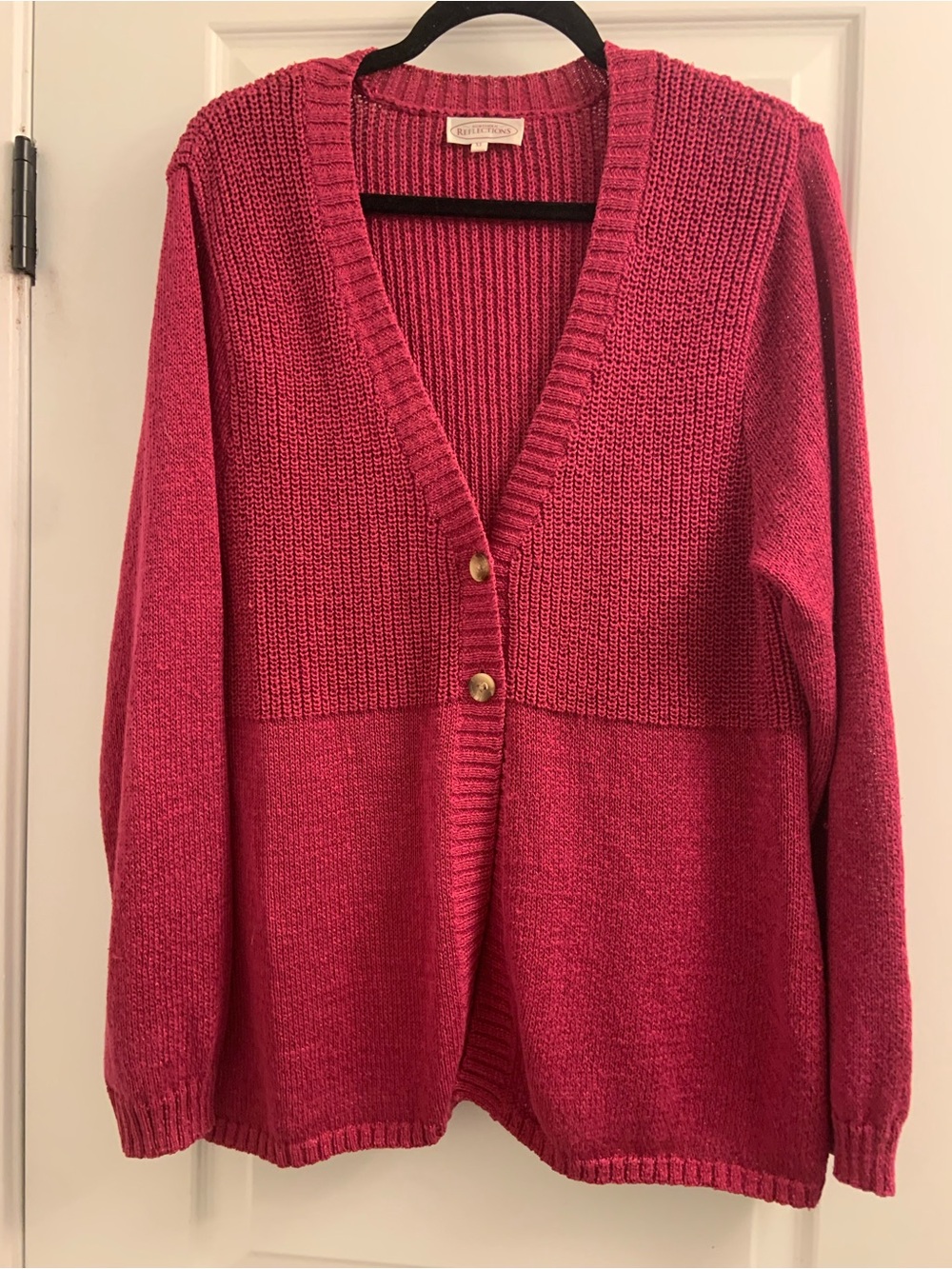 Northern Reflections Rose Pink V-Neck Button Front Cardigan